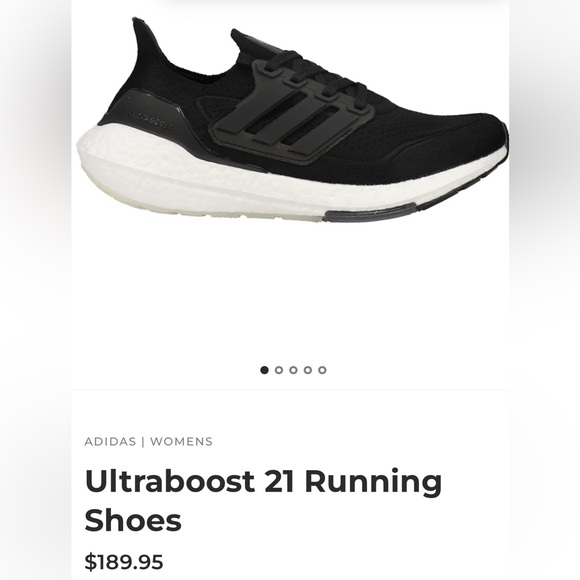 ADIDAS ULTRABOOST 21 BLACK WOMEN’S RUNNING SNEAKER WITH BOX. (10) - Picture 11 of 13